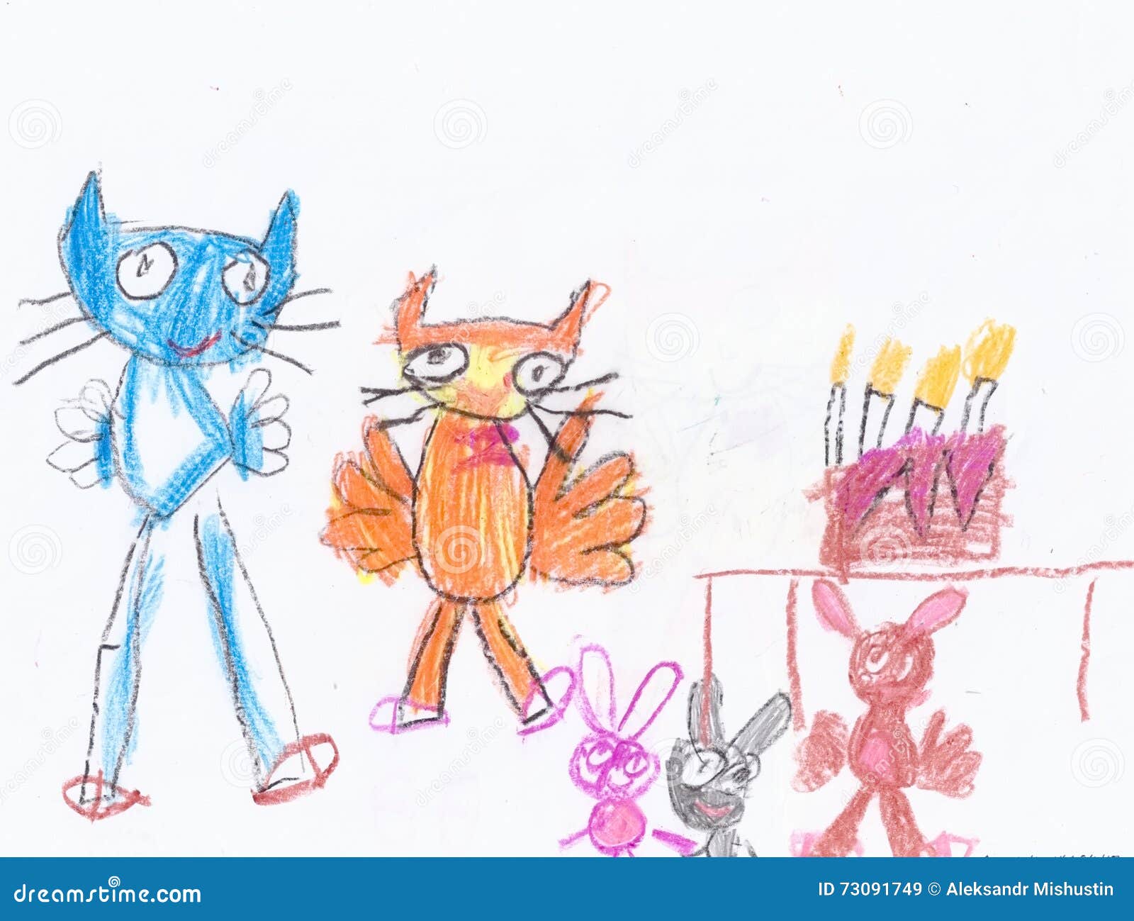 Kindertekening van dieren